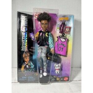 Monster High Doll Clawd Wolf Pawsitive Werewolf Pet Rockseena Dog NEW IN BOX